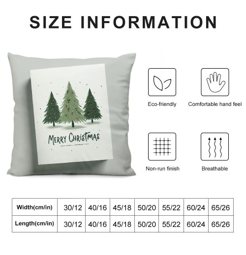 Ulloord Christmas pillow Covers Farmhouse Christmas Decorations Merry Christmas Tree Winter Holiday Decor Throw Cushion Case for Home Couch