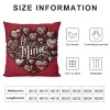 Ulloord  Valentines Day Throw pillow Covers , Love Heart Spring Farmhouse Holiday Red Cushion Case for Home Sofa Couch Decoration