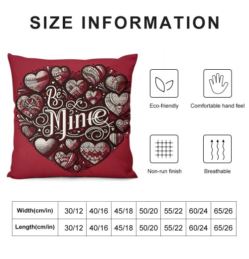 Ulloord  Valentines Day Throw pillow Covers , Love Heart Spring Farmhouse Holiday Red Cushion Case for Home Sofa Couch Decoration