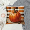 Ulloord Fall Decor pillow Covers Thanksgiving Farmhouse Decorations Dot Orange Pumpkin Throw Cushion Case for Home Couch