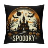 Ulloord Halloween Decor pillow Covers Halloween Decorations Farmhouse Saying Orange Black Outdoor Fall pillows Decorative Throw Cushion Case for Home Couch