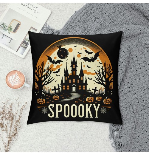 Ulloord Halloween Decor pillow Covers Halloween Decorations Farmhouse Saying Orange Black Outdoor Fall pillows Decorative Throw Cushion Case for Home Couch