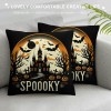 Ulloord Halloween Decor pillow Covers Halloween Decorations Farmhouse Saying Orange Black Outdoor Fall pillows Decorative Throw Cushion Case for Home Couch