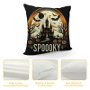 Ulloord Halloween Decor pillow Covers Halloween Decorations Farmhouse Saying Orange Black Outdoor Fall pillows Decorative Throw Cushion Case for Home Couch