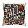 Ulloord  Fall Football Throw pillow Covers Farmhouse Autumn Home Cushion Case for Sofa Couch Polyester Linen