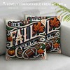 Ulloord  Fall Football Throw pillow Covers Farmhouse Autumn Home Cushion Case for Sofa Couch Polyester Linen