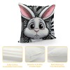 Ulloord  Easter pillow Covers Easter Decorations for Spring Farmhouse pillows Easter Decorative Throw pillows Buffalo Plaid Bunny Eggs Throw Cushion Case for Home Decor