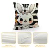 Ulloord Easter pillow Covers, Decorative Easter Bunny Eggs pillow Covers Spring Decorations for Living Room Sofa Couch Bed Patio Indoor Outdoor Home Decor