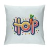 Ulloord Welcome Throw pillow Covers Colorful Easter Bunny Eggs Farmhouse Decorative pillow Cases for Sofa Couch Porch