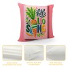 Ulloord pillow Covers, Bunny Trail Striped Truck Farmhouse Decorative Throw pillowcases for Home Sofa Couch Decoration (Pink) 