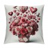 Ulloord Valentines Day Throw pillow Covers , Love Floral Spring Farmhouse Holiday Red Cushion Case for Home Sofa Couch Decoration