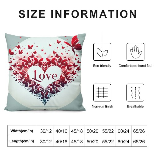 Ulloord Valentines Day pillow Covers Spring Farmhouse Decor Holiday Decorations Throw Cushion Case for Home Decorations