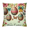 Ulloord Easter pillow Covers Eggs Throw pillows Decorative Spring Home Decor for Sofa