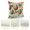 Ulloord Easter pillow Covers Eggs Throw pillows Decorative Spring Home Decor for Sofa