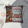 Ulloord Fall Decor pillow Covers Thanksgiving Farmhouse Decorations Orange Pumpkin Outdoor Autumn Decorative Throw Cushion Case for Home Couch