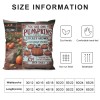 Ulloord Fall Decor pillow Covers Thanksgiving Farmhouse Decorations Orange Pumpkin Outdoor Autumn Decorative Throw Cushion Case for Home Couch