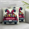 Ulloord Easter pillow Covers Easter Decorations for Home Bunny Truck Hello pillows Easter Decorative Throw pillows Spring Easter Farmhouse Decor