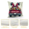 Ulloord Easter pillow Covers Easter Decorations for Home Bunny Truck Hello pillows Easter Decorative Throw pillows Spring Easter Farmhouse Decor