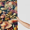 Shangniulu Botanical Shower Curtain, Abstract Mushrooms and Branches Colorful Woodland Life Design,  Fabric Bathroom Decor Set with Hooks