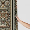 Shangniulu Shower Curtain, Concept Ethnic Ornaments Cultural Inspirations,  Fabric Bathroom Decor Set with Hooks