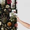 Shangniulu Floral Eucalyptus Shower Curtain, Colorful Blossomy Meadow Wild Flowers Botanical Themed,  Fabric Bathroom Decor Set with Hooks