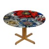 Shangniulu Boho Round Table cover, Waterproof and Spill-Proof Washable Polyester Table, for Polyester Reception Banquet Event Kitchen Dining