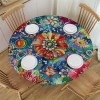 Shangniulu Boho Round Table cover, Suitable for Polyester Reception Banquet Event Kitchen Dining