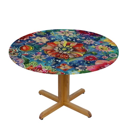 Shangniulu Boho Round Table cover, Suitable for Polyester Reception Banquet Event Kitchen Dining