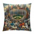 Shangniulu  New York Baseball Full Embroidery pillow Cover Outdoor Sports Decorative pillow Covers for Home Bedroom Living Room Boys Room Decor Gift pillowcase Square Cushion Covers