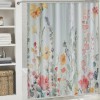 Shangniulu Beautiful Floral Shower Curtain for Your Bathroom - A Stylish Curtain That Fits Perfect to Every Bath Decor - Ideal to Brighten Up Your Cute Botanical Bathroom at Home with Plants