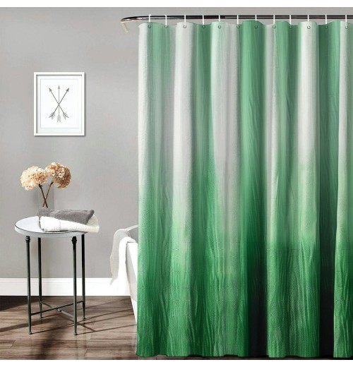 Shangniulu Green Shower Curtain, Shower Curtains for Bathroom, Waterproof Shower Curtains Comes with Hooks