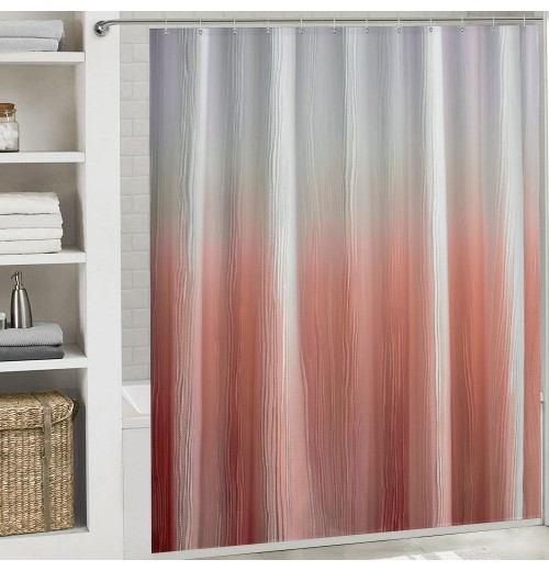 Shangniulu Pink Shower Curtain, Shower Curtains for Bathroom, Waterproof Shower Curtains Comes with Hooks