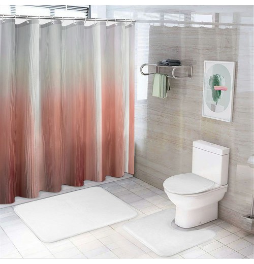 Shangniulu Pink Shower Curtain, Shower Curtains for Bathroom, Waterproof Shower Curtains Comes with Hooks