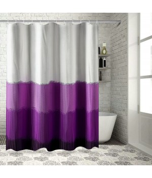 Shangniulu Purple Shower Curtain, Shower Curtains for Bathroom, Waterproof Shower Curtains Comes with Hooks