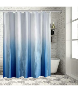 Shangniulu Blue Shower Curtain, Shower Curtains for Bathroom, Waterproof Shower Curtains Comes with Hooks