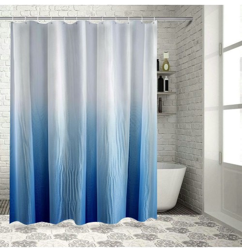 Shangniulu Blue Shower Curtain, Shower Curtains for Bathroom, Waterproof Shower Curtains Comes with Hooks