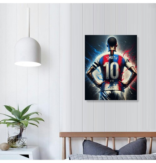 QKZF Soccer Picture Poster Canvas Wall Art Decor Poster And Wall Art Picture Print Modern Family Bedroom Decor Posters