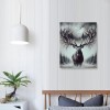 QKZF Canvas Wall Art,Exotic Deer Print Canvas Painting for Bedroom Living Room Kitchen Bathroom Corridor Dining Room Hotel Decor