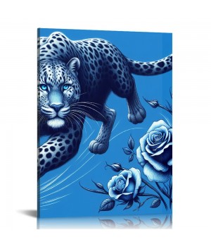 QKZF Framed Canvas Wall Art Elegant and Enchanting Animal Picture for Modern Home Decor Perfect for Office Bathroom and Kid's Room Framedand Ready to Hang