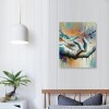 QKZF Textured 3D Wall Art Colorful Oil Paintings Abstract Canvas Wall Art for Home Decorations