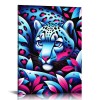 QKZF Canvas Wall Art,Fantasy Leopard Print Canvas Painting for Bedroom Living Room Kitchen Bathroom Corridor Dining Room Hotel Decor