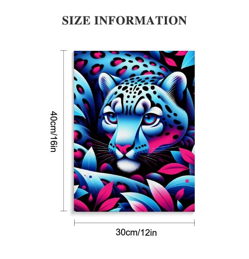 QKZF Canvas Wall Art,Fantasy Leopard Print Canvas Painting for Bedroom Living Room Kitchen Bathroom Corridor Dining Room Hotel Decor