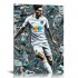 QKZF Canvas Wall Art,Football Wall Decor Bedroom for Living Room Sport Room Gift for Fan Football