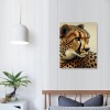 QKZF Canvas Prints Wildlife Animal Wall Art Pictures Artwork for Bathroom Bedroom Office Living Room Paintings Decorations Ready to Hang