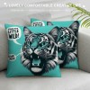 PHYHOO Release Your Little Wild Slogan with Soft Throw pillow Covers Cushion Cover Decor for Sofa Couch Bed Cat Lover Gifts, Cat pillow Cover