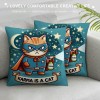 PHYHOO Cute Cat Throw pillow Covers Inspired Music Lover Gifts Fan Singer Merch for Women Cat Mom Teacher pillow Covers Home Office Couch Sofa Bed Living Room Decor