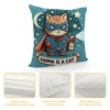 PHYHOO Cute Cat Throw pillow Covers Inspired Music Lover Gifts Fan Singer Merch for Women Cat Mom Teacher pillow Covers Home Office Couch Sofa Bed Living Room Decor