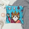 PHYHOO Gifts for Girls Cat Gifts for Cute Cat Throw pillow Covers Fan Singer for pillow Covers for Sofa Bed