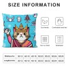 PHYHOO Gifts for Girls Cat Gifts for Cute Cat Throw pillow Covers Fan Singer for pillow Covers for Sofa Bed