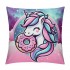 PHYHOO Unicorn pillow Cover Funny Cartoon Throw pillowcase for Couch Sofa Bed Bedroom Car Living Decor